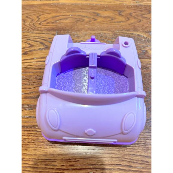 Fisher Price Little People Purple Car 2007 Convertible with Trailer Hitch Toy - Picture 8 of 9